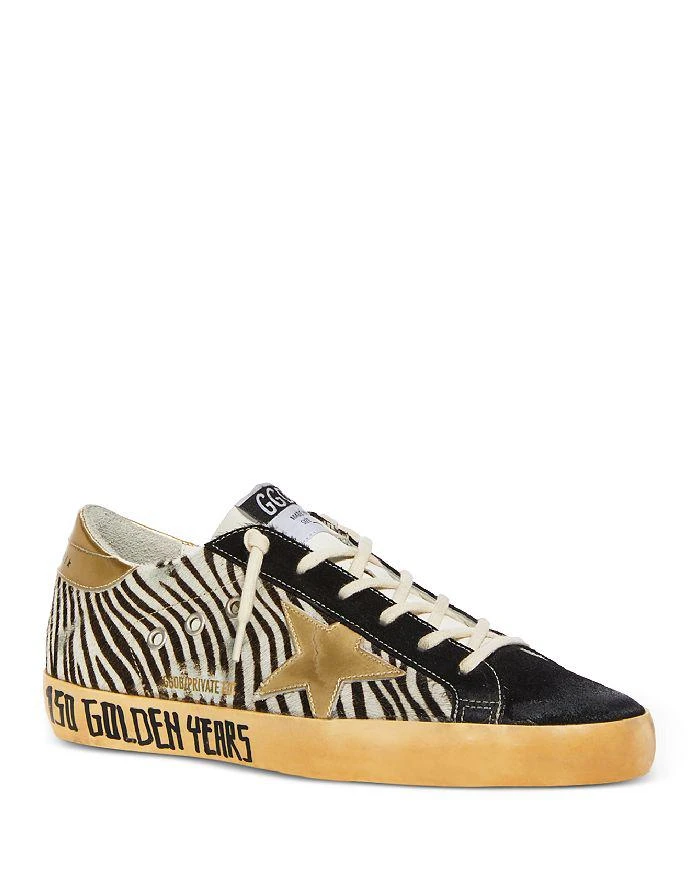 商品Golden Goose|Women's Super-Star Zebra Stripe Calf Hair Low Top Sneakers - 150th Anniversary Exclusive,价格¥5112,第4张图片详细描述