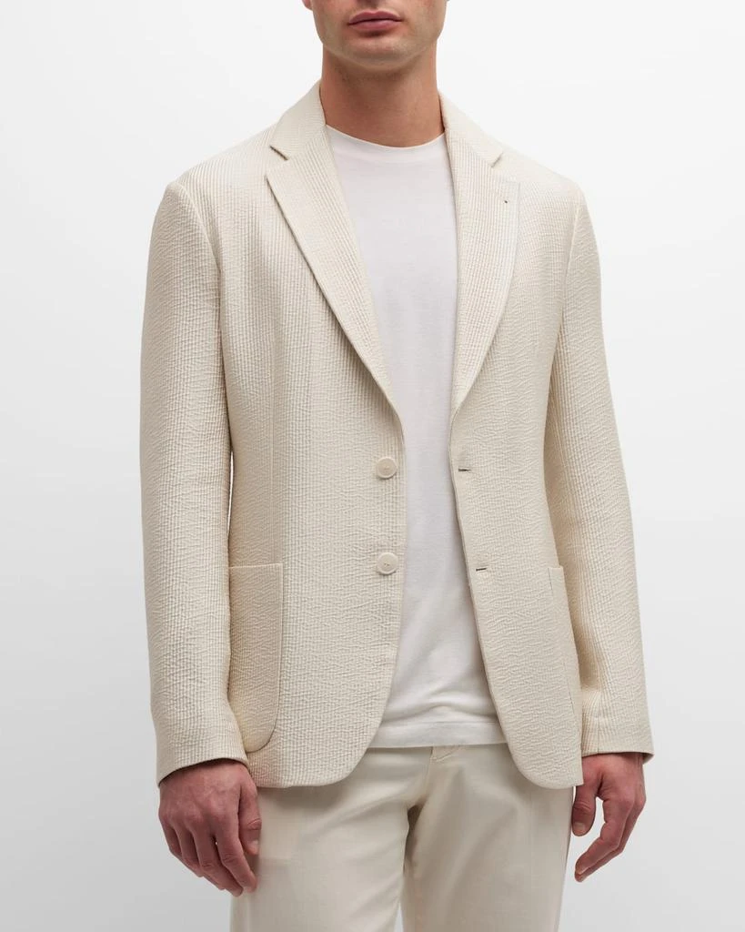 商品Giorgio Armani|Men's Silk-Blend Sport Coat,价格¥9820,第1张图片