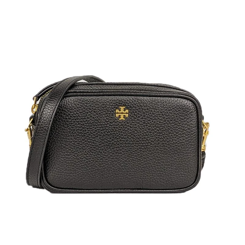 商品[国内直发] Tory Burch|托里·伯奇 TORY BURCH 奢侈品 TB女包 Blake系列黑色荔枝纹牛皮革单肩斜挎相机包 81477 001,价格¥1341,第1张图片