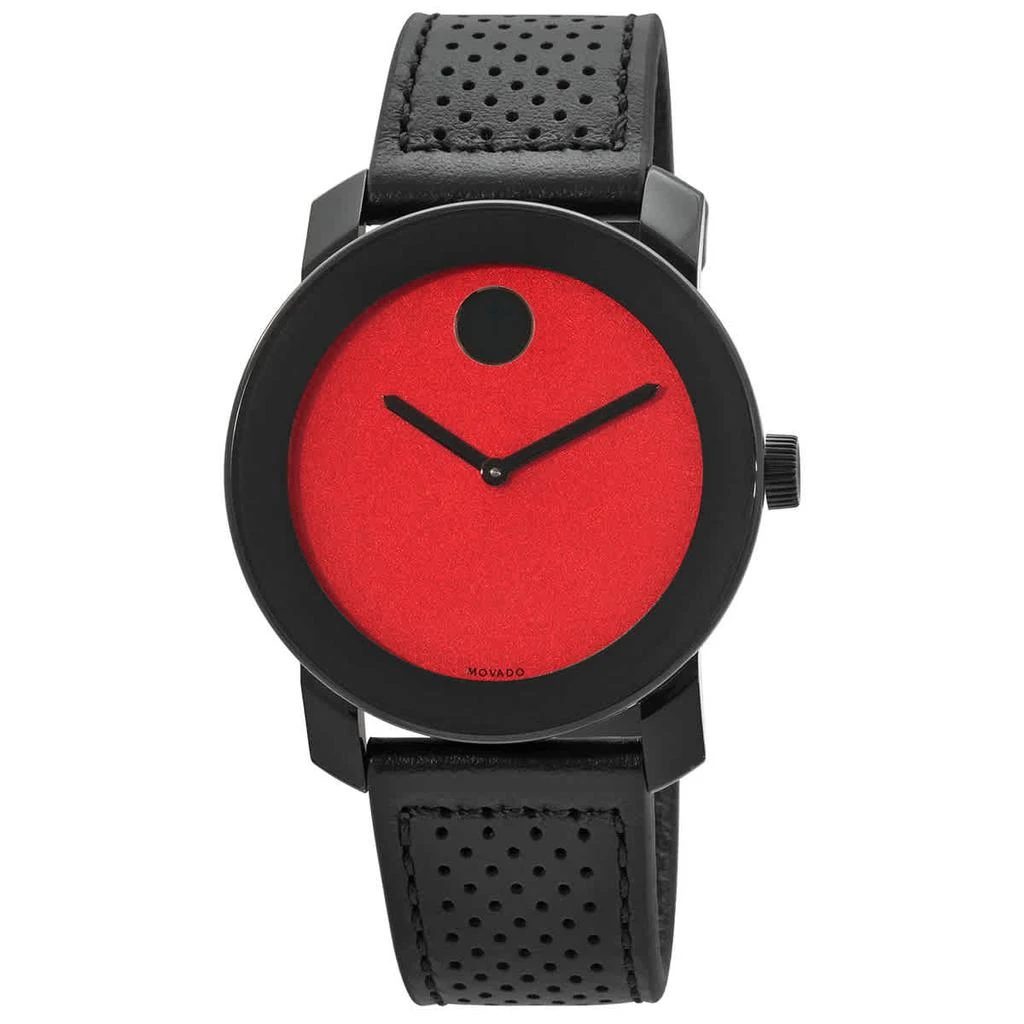 商品Movado|Movado Bold TR90 Quartz Red Museum Dial Mens Watch 3600762,价格¥1852,第1张图片