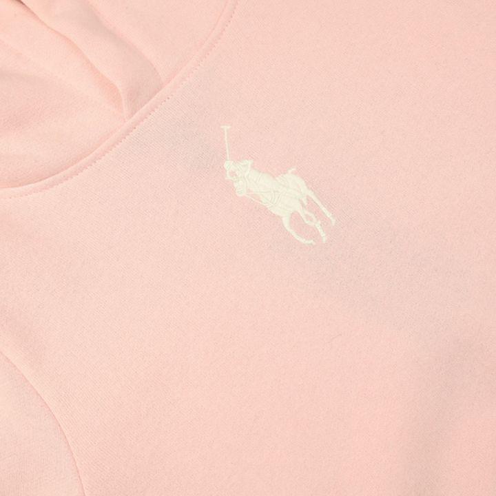 商品Ralph Lauren|Pale Pink Hoodie Dress,价格¥314,第4张图片详细描述