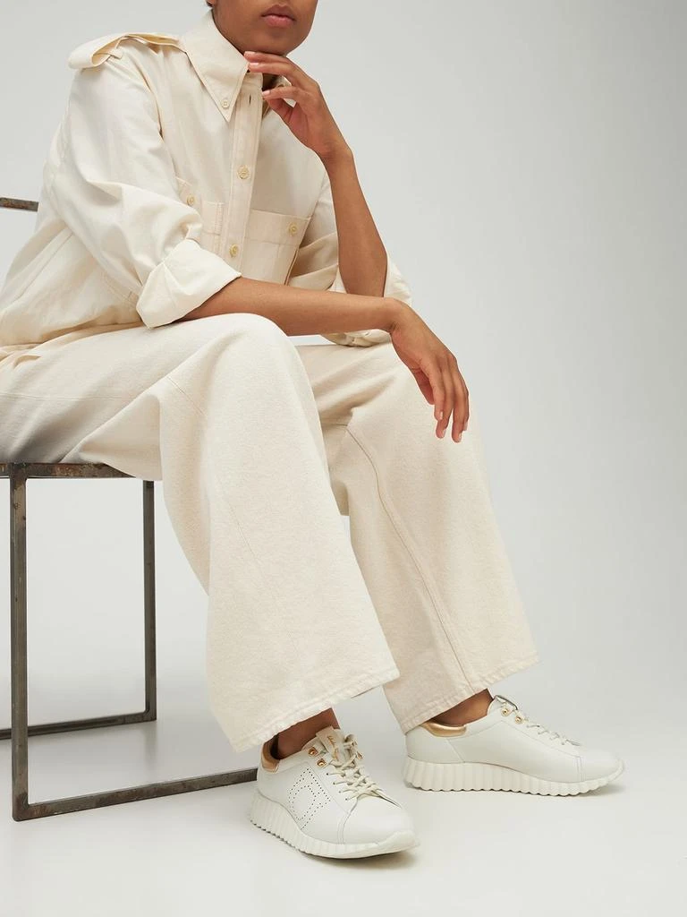 商品Salvatore Ferragamo|20mm Ninfa Leather Sneakers,价格¥5764,第1张图片详细描述