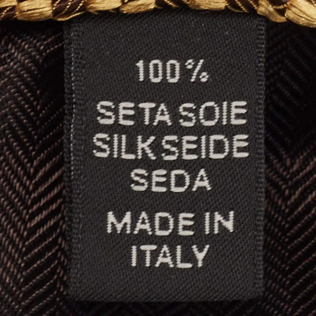 商品[二手商品] Ermenegildo Zegna|Ermenegildo Zegna Yellow Jacquard Silk Tie,价格¥897,第4张图片详细描述