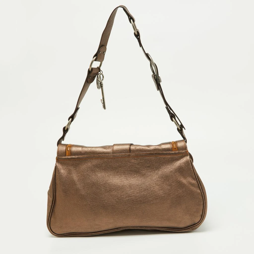 商品[二手商品] Dior|Dior Copper Leather Large Gaucho Double Saddle Shoulder Bag,价格¥6820,第4张图片详细描述