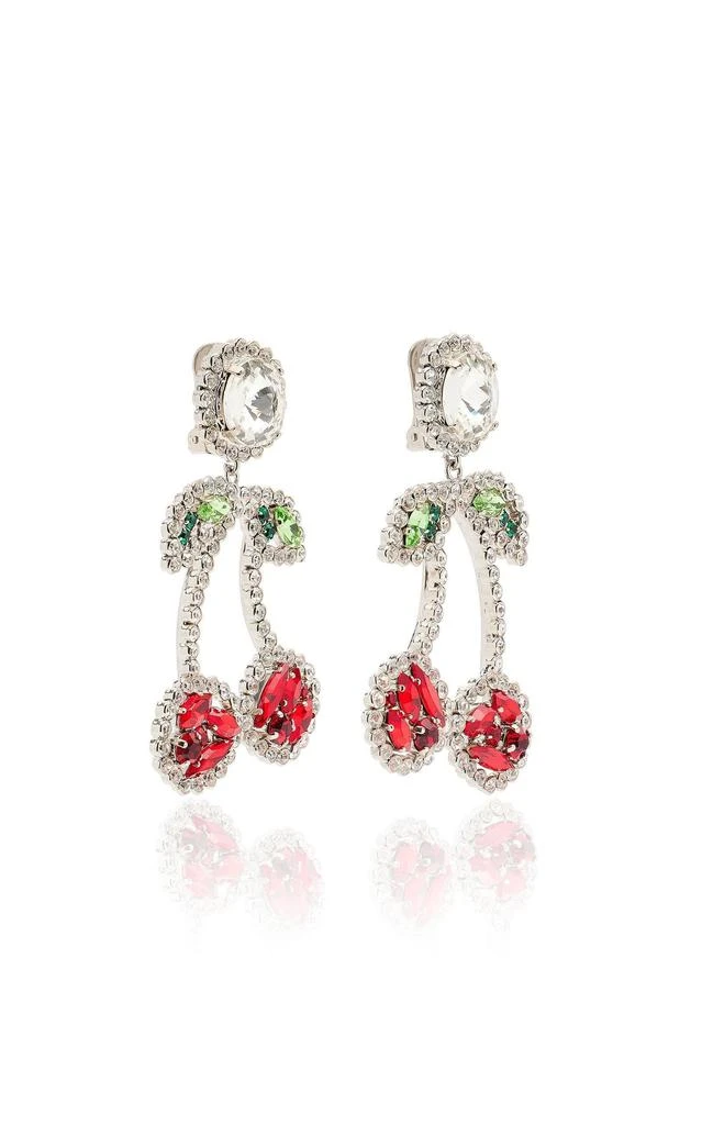 商品Alessandra Rich|Cherry Crystal Clip-On Earrings,价格¥4022,第2张图片详细描述