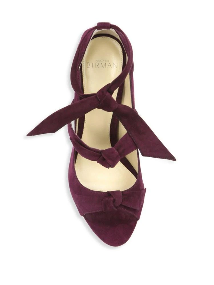 商品Alexandre Birman|Charlotte 蝴蝶结麂皮高跟鞋,价格¥2063,第4张图片详细描述