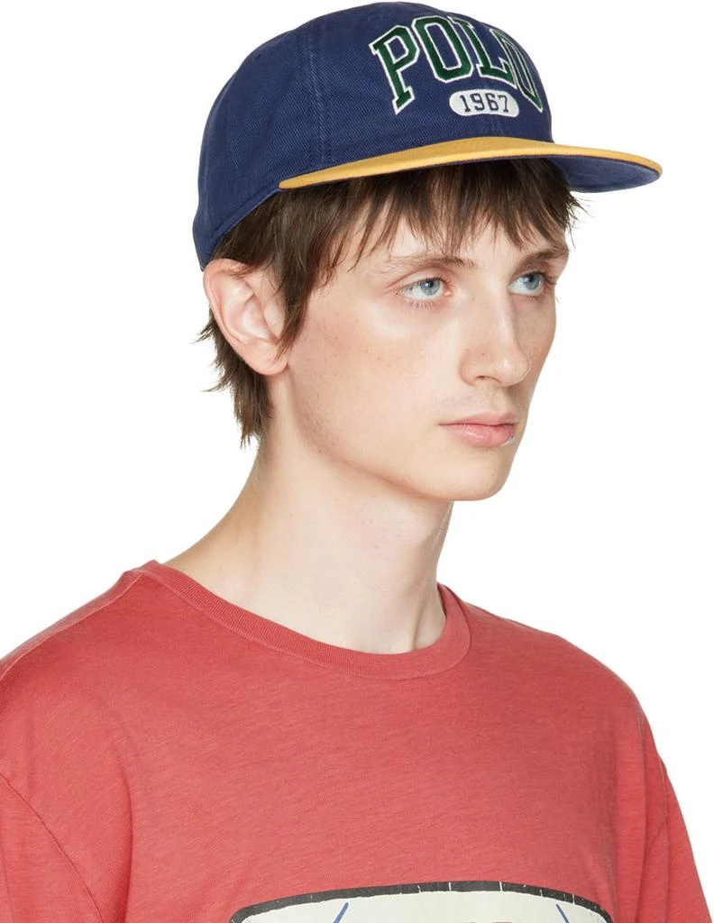 商品Ralph Lauren|Navy & Yellow Logo Cap,价格¥211,第2张图片详细描述