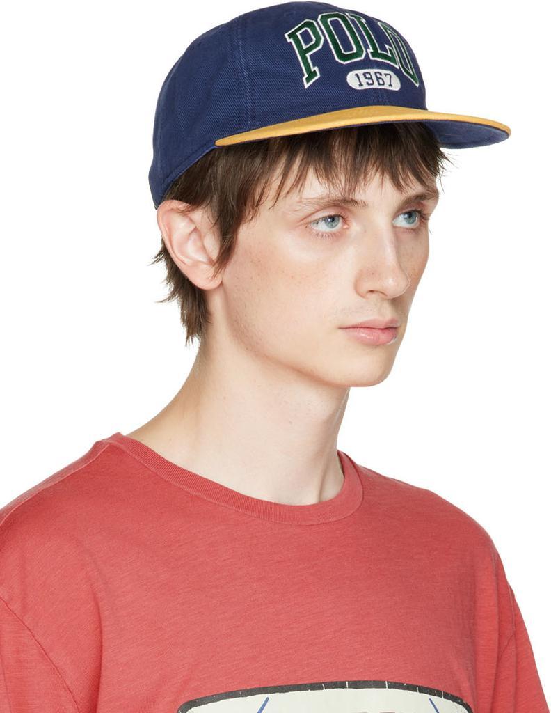 商品Ralph Lauren|Navy & Yellow Logo Cap,价格¥485,第4张图片详细描述