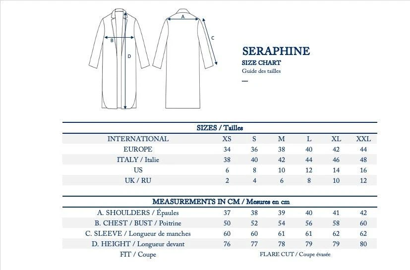Seraphine ecru linen caban 商品