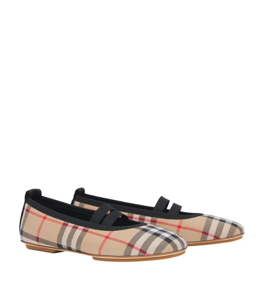 商品Burberry|Vintage Check Mini Grace Flats,价格¥2549,第3张图片详细描述