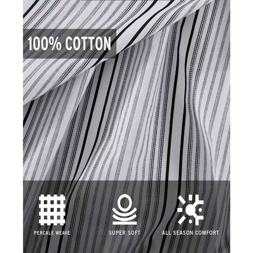 CLOSEOUT! Lexington Stripe Cotton 4 Pc Sheet Set 商品