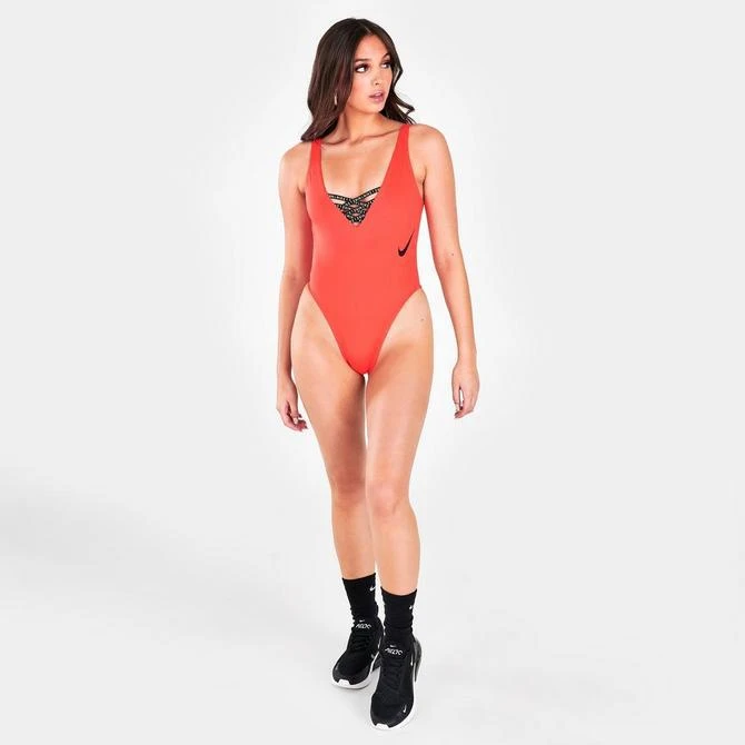 商品NIKE|Women's Nike U-Back One Piece Sneakerkini,价格¥150,第2张图片详细描述