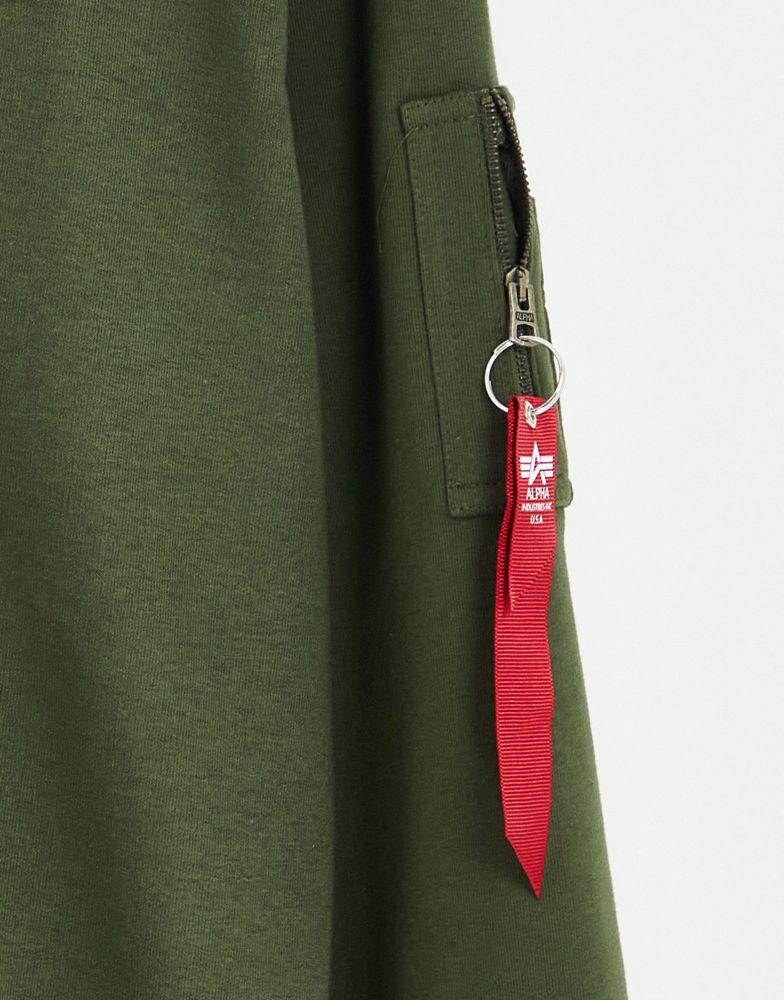 Alpha Industries X-Fit hoodie in dark green CO-ORD商品第3张图片规格展示