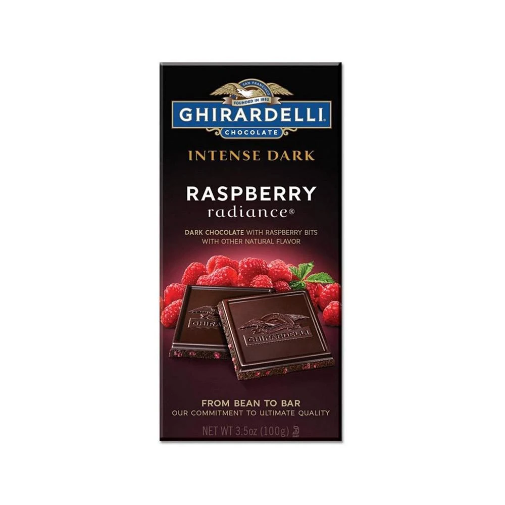 商品Ghirardelli Nature's|Ghirardelli Bar Dark Chocolate Raspberry - Case of 10-4.8 OZ,价格¥359,第1张图片