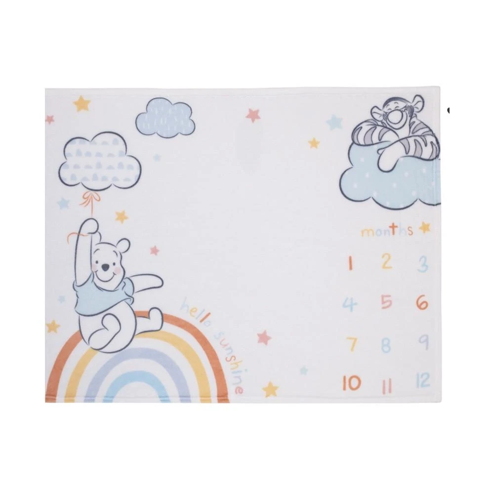 商品Disney|Winnie the Pooh Super Soft Milestone Baby Blanket Set, 2 Piece,价格¥658,第1张图片