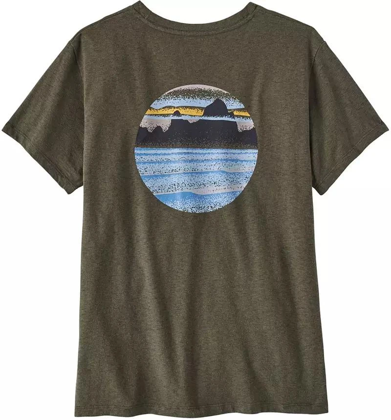 商品Patagonia|Patagonia Women's Skyline Stencil Responsibili-Tee Shirt,价格¥369,第3张图片详细描述