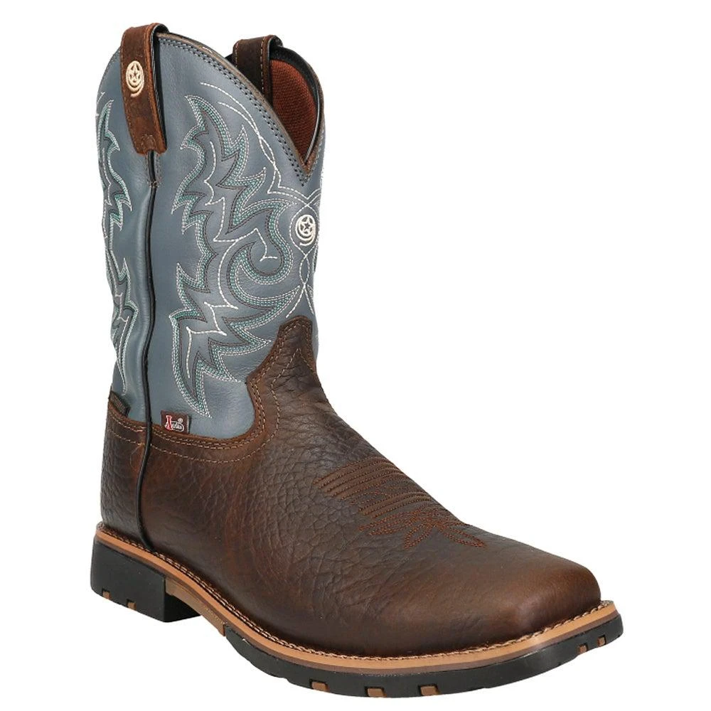 商品Justin Boots|Fireman Square Toe Cowboy Boots,价格¥946,第2张图片详细描述