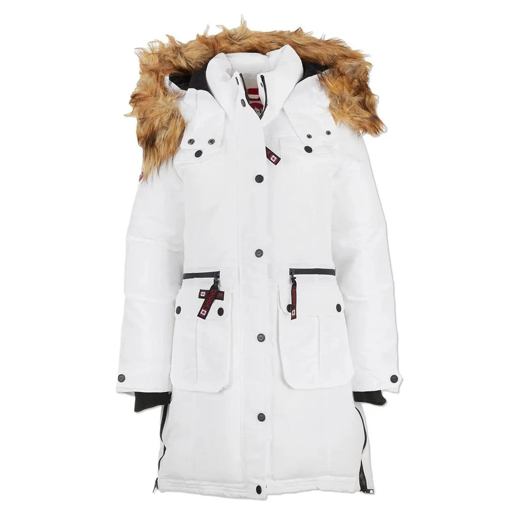 Canada Weather Gear Women's Parka with Faux Fur Trim Hood 商品