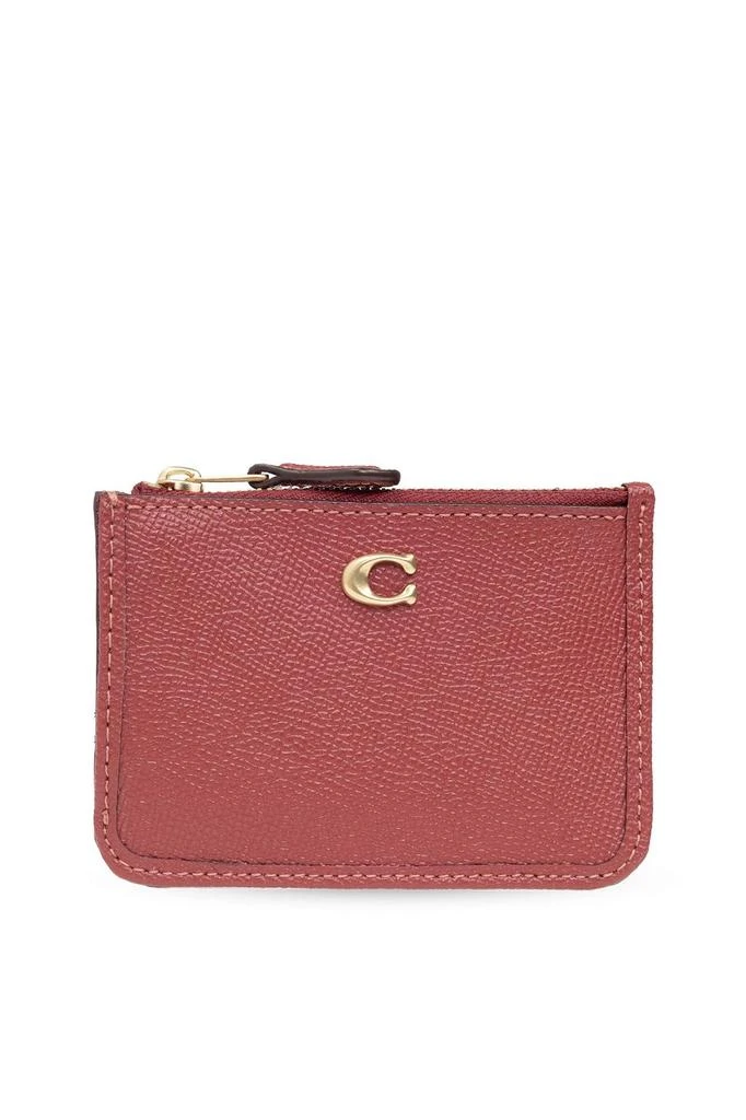 商品Coach|Coach Logo Plaque Zipped Card Case,价格¥2073,第1张图片