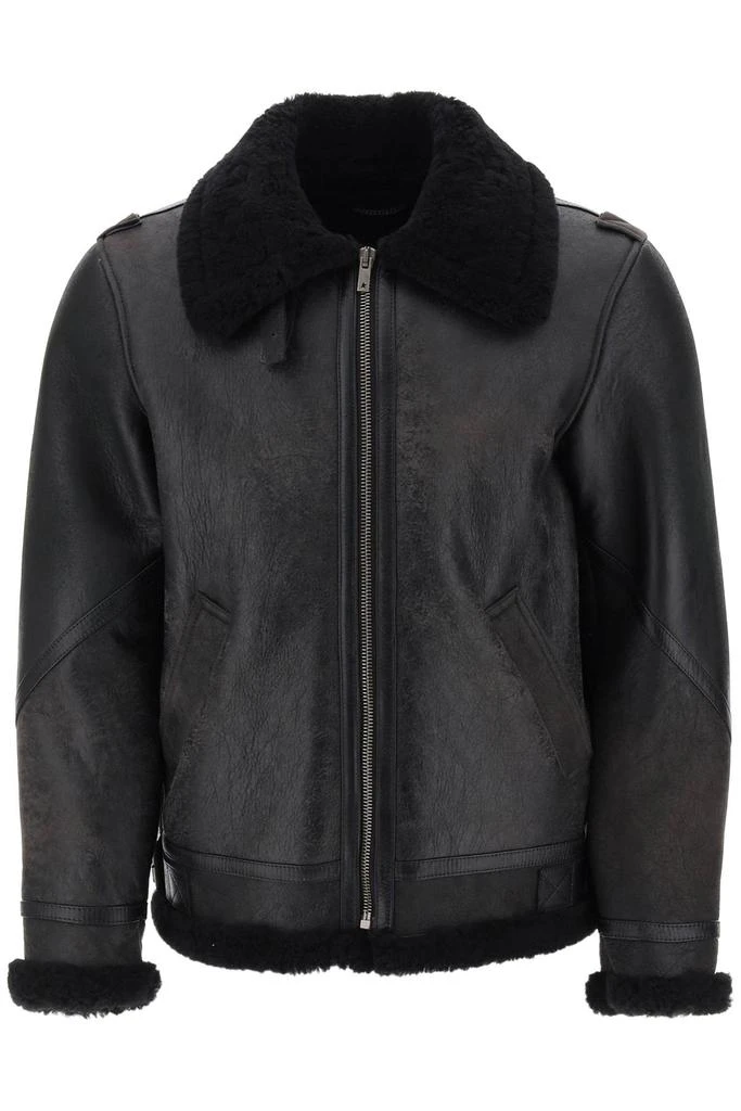 商品Golden Goose|Golden goose arvel merino shearling jacket,价格¥6995,第1张图片