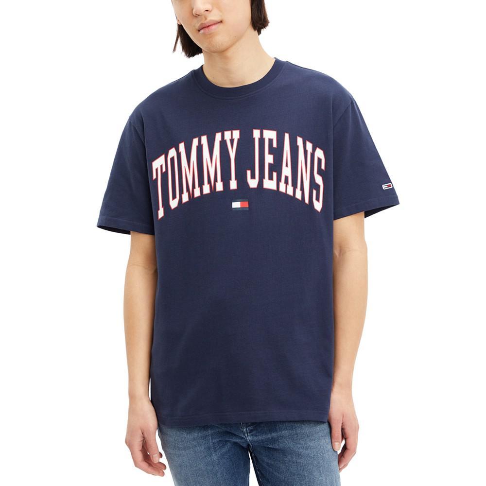 商品Tommy Hilfiger|Tommy Jean's Men's Split Hem Flag T-Shirt,价格¥296,第1张图片