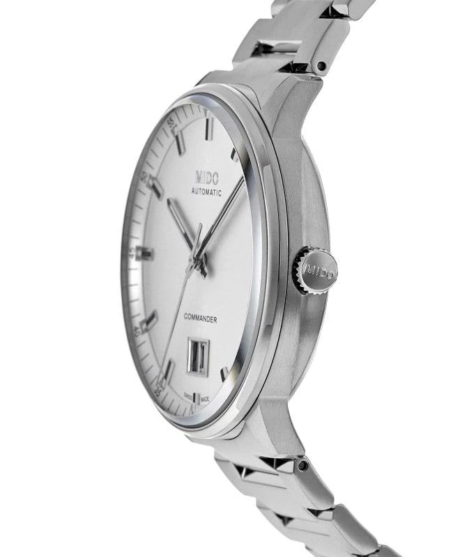 商品MIDO|Mido Commander Big Date Silver Dial Steel Men's Watch M021.626.11.031.00,价格¥5540,第3张图片详细描述