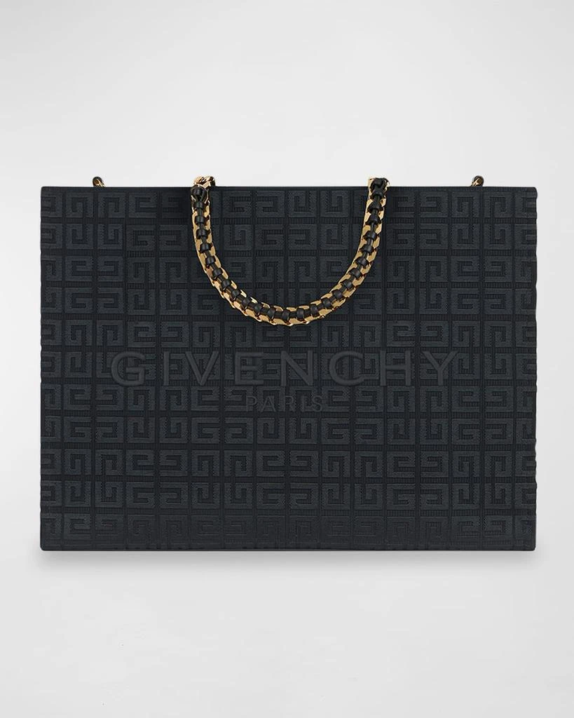 商品Givenchy|G-Tote Medium Shopping Bag in 4G Logo Canvas with Chain Handles,价格¥18186,第1张图片