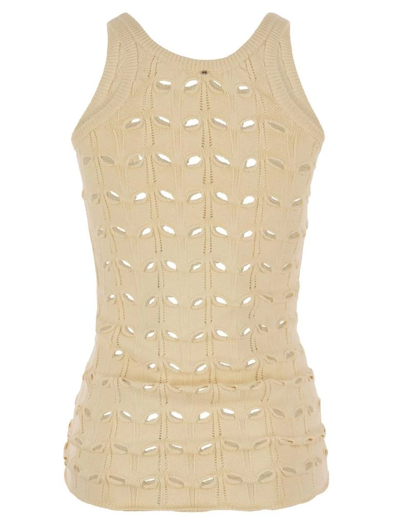 商品Max Mara|Sportmax Astice Perforated Sleeveless Top,价格¥1287,第2张图片详细描述