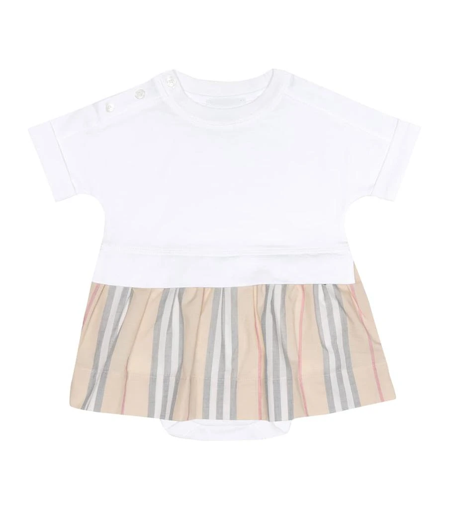 商品Burberry|Baby cotton dress and bloomers set,价格¥1339,第1张图片