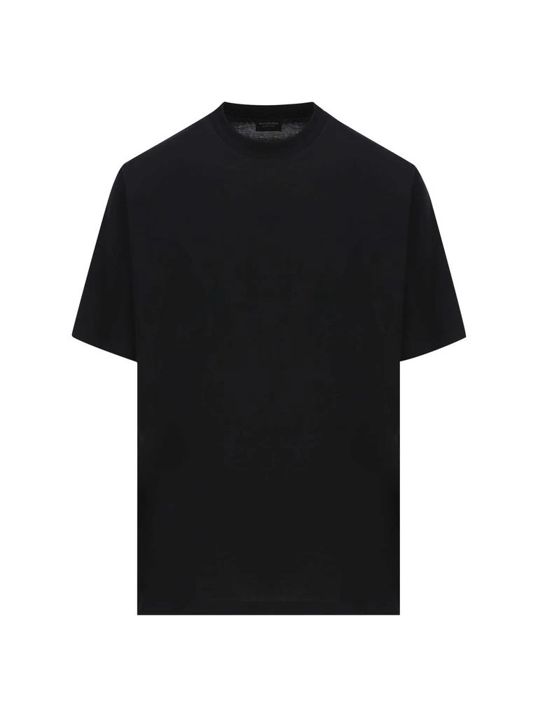 商品Balenciaga|Balenciaga Logo Printed Crewneck T-Shirt,价格¥4158,第1张图片