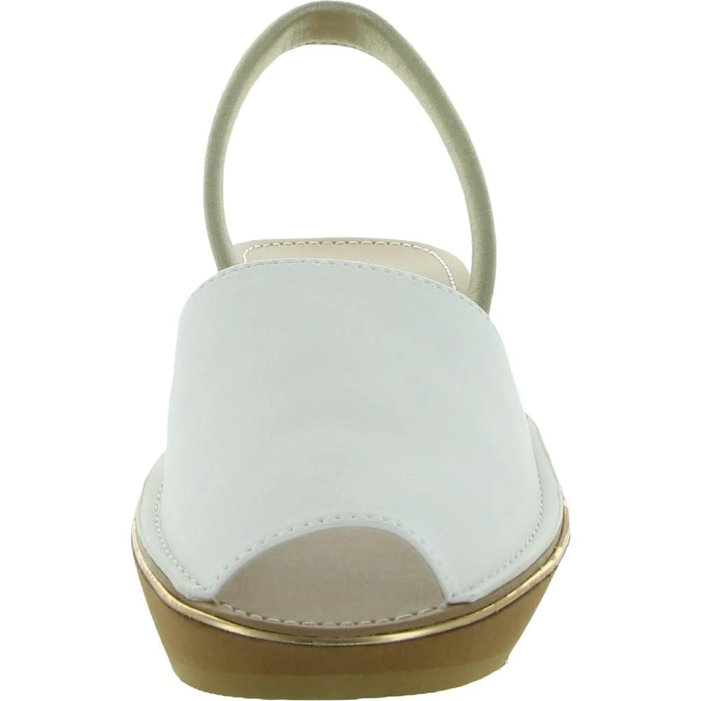 商品Kenneth Cole|Kenneth Cole Reaction Womens Fine Glass Welt Faux Leather Platform Wedge Sandals,价格¥114,第2张图片详细描述
