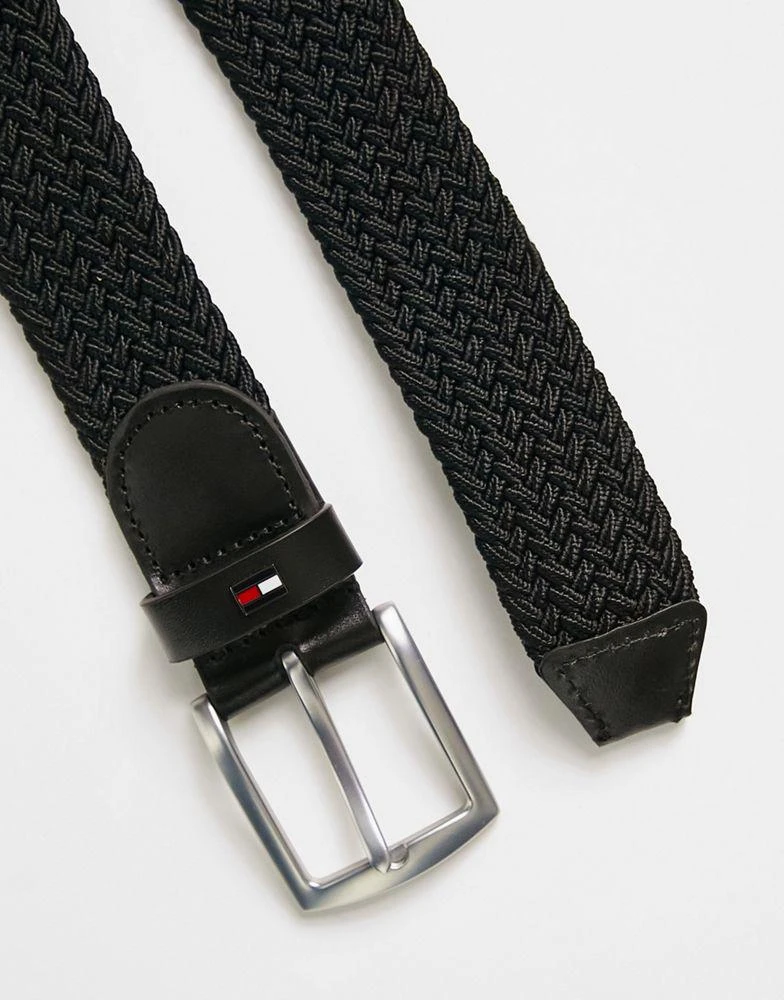 商品Tommy Hilfiger|Tommy Hilfiger Denton 3.5 elastic belt in black,价格¥316,第3张图片详细描述