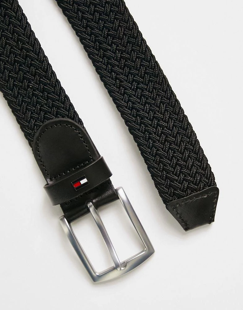 商品Tommy Hilfiger|Tommy Hilfiger Denton 3.5 elastic belt in black,价格¥301,第3张图片详细描述