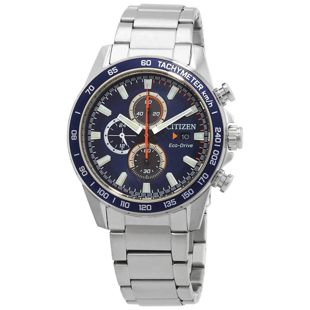 商品Citizen|Chronograph Blue Dial Men's Watch CA0781-84L,价格¥1439,第1张图片