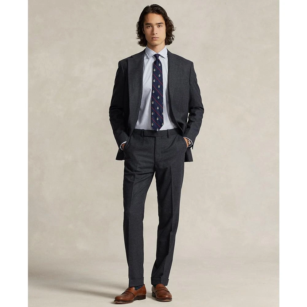 商品Ralph Lauren|Men's Stretch Wool-Blend Flannel Suit Trousers,价格¥1978,第4张图片详细描述