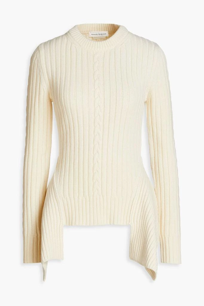 商品Alexander McQueen|Cable-knit wool and cashmere-blend sweater,价格¥2539,第1张图片