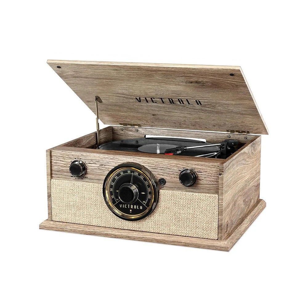 商品Victrola|4-in-1 Cambridge Farmhouse Modern Bluetooth Turntable with FM Radio,价格¥745,第1张图片