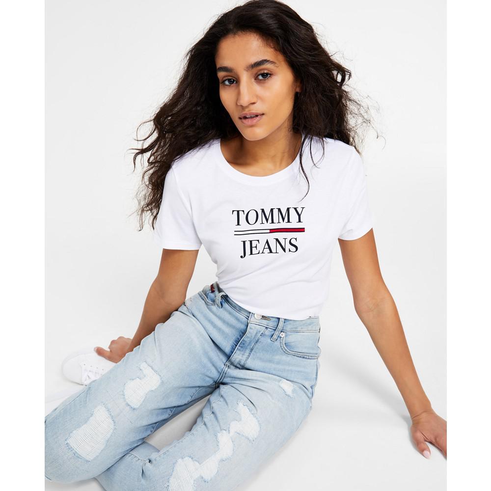 商品Tommy Jeans|Women's Cotton Logo T-Shirt,价格¥145,第1张图片