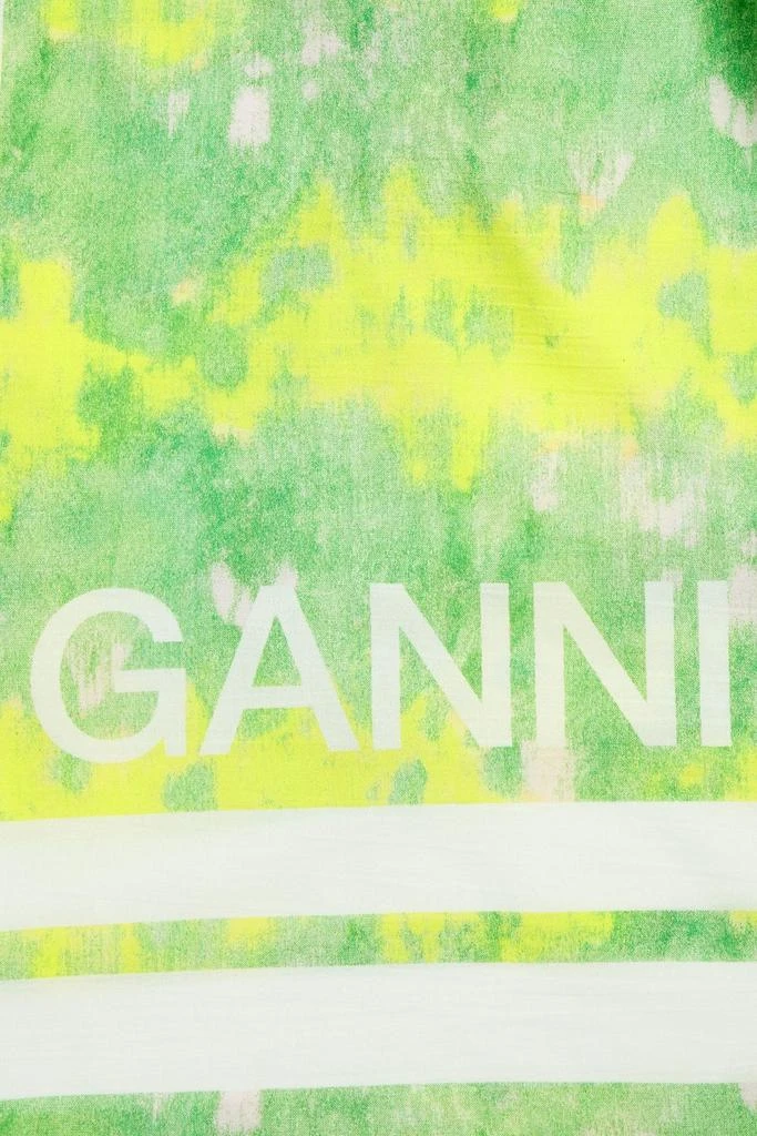 商品Ganni|Printed organic cotton-gauze scarf,价格¥164,第2张图片详细描述