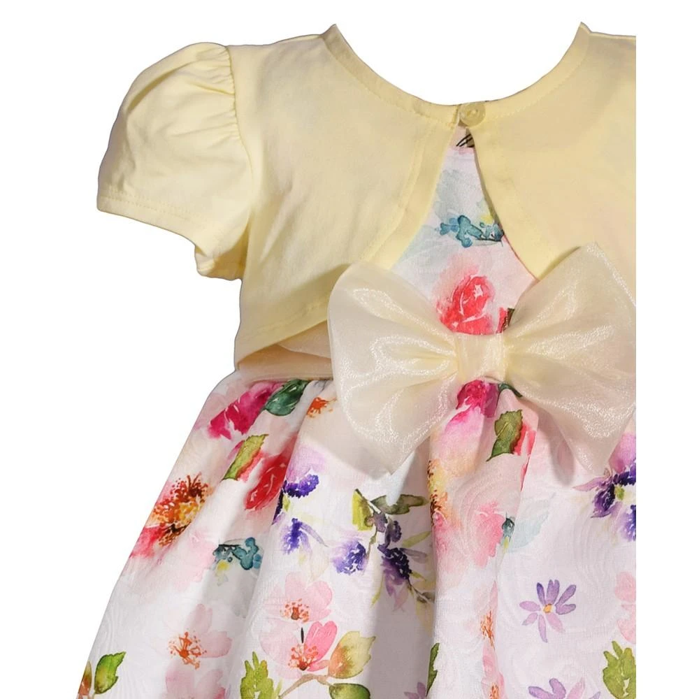 商品Bonnie Baby|Baby Girls Short Sleeved Cardigan Dress,价格¥101,第5张图片详细描述