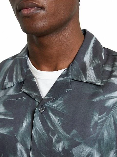 商品Theory|Noll Bold Palm Shirt,价格¥371,第5张图片详细描述