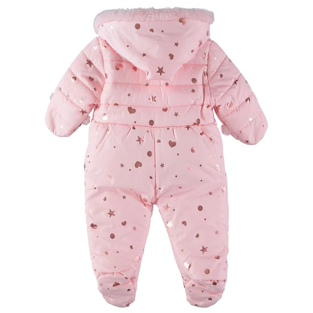 商品S Rothschild & CO|Rothschild Baby Girls Foil Print Zip Up Pram Snowsuit,价格¥162,第2张图片详细描述