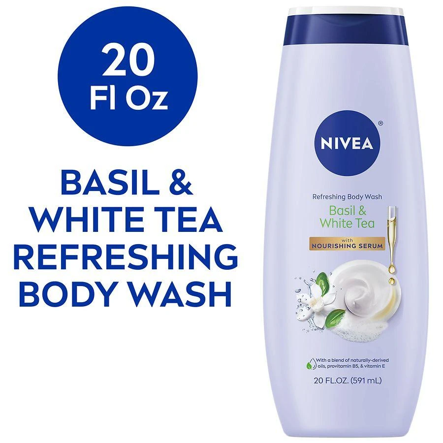 商品Nivea|Refreshing Body Wash with Nourishing Serum Basil and White Tea,价格¥52,第3张图片详细描述