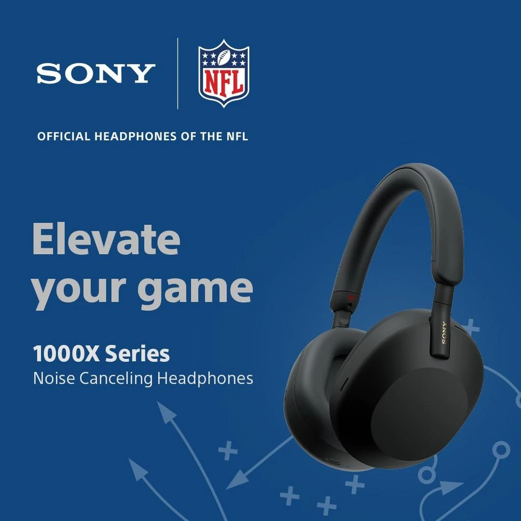 商品SONY|Sony WH-1000XM5 Premium Noise Canceling Headphones, Auto NC Optimizer, 30-Hour Battery, Alexa Voice Control, Black,价格¥2488,第2张图片详细描述