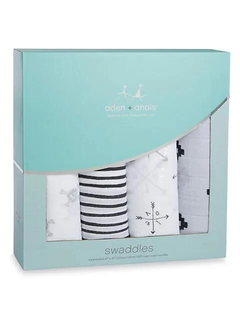 商品aden + anais|Baby's Set of Four Classic Cotton Swaddles,价格¥409,第2张图片详细描述
