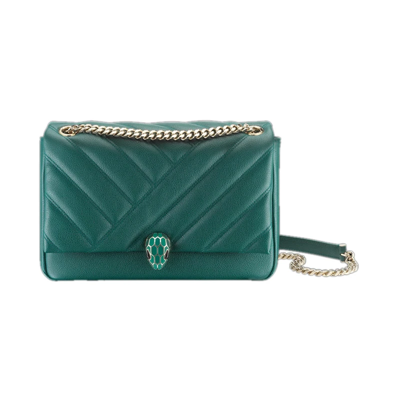 商品[国内直发] BVLGARI|BVLGARI 女士绿色单肩包 290649,价格¥16943,第1张图片