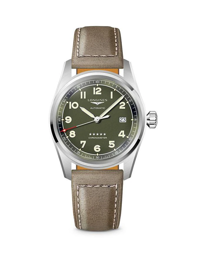 商品Longines|Spirit Green Watch, 40mm,价格¥16837,第1张图片