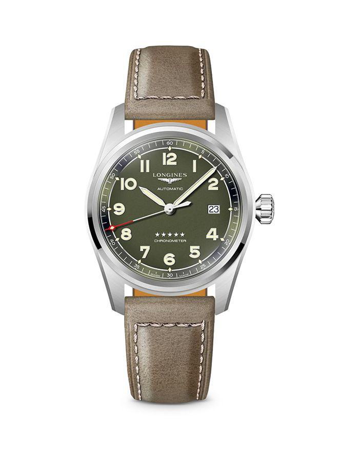 商品Longines|Spirit Green Watch, 40mm,价格¥15768,第3张图片详细描述