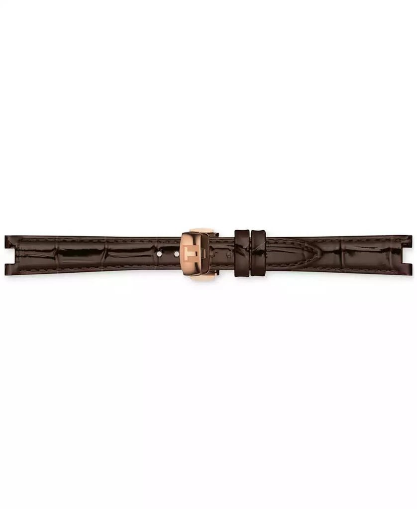商品Tissot|Women's Bellissima PVD Brown Leather Strap Watch 29mm,价格¥5989,第4张图片详细描述