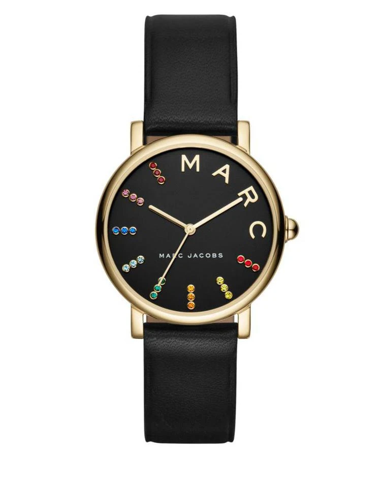 商品Marc Jacobs|不锈钢真皮表带腕表,价格¥1127,第2张图片详细描述